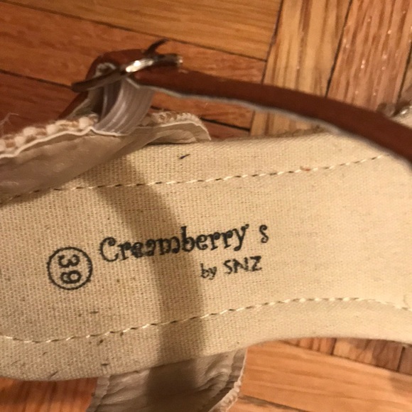 Silver Espadrille Wedge Heel - Size 39 - Picture 3 of 6